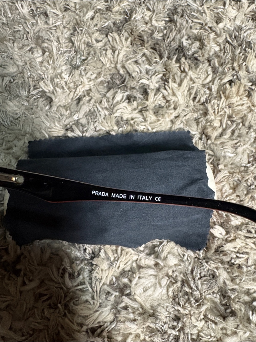 Prada Rectangular Semi-Rimless Reading Glasses - Burgundy - Picture 4 of 6